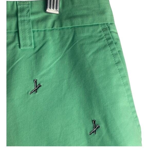 IZOD XFG GREEN GOLF SHORTS 36 Preppy Vacation Resort All-over Golf Tees - Picture 4 of 5